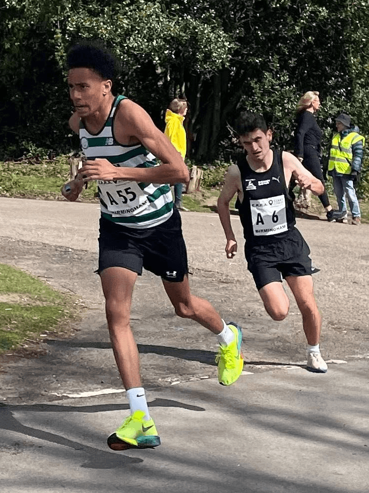 Kane Salmon-Hodges racing for Tipton Harriers