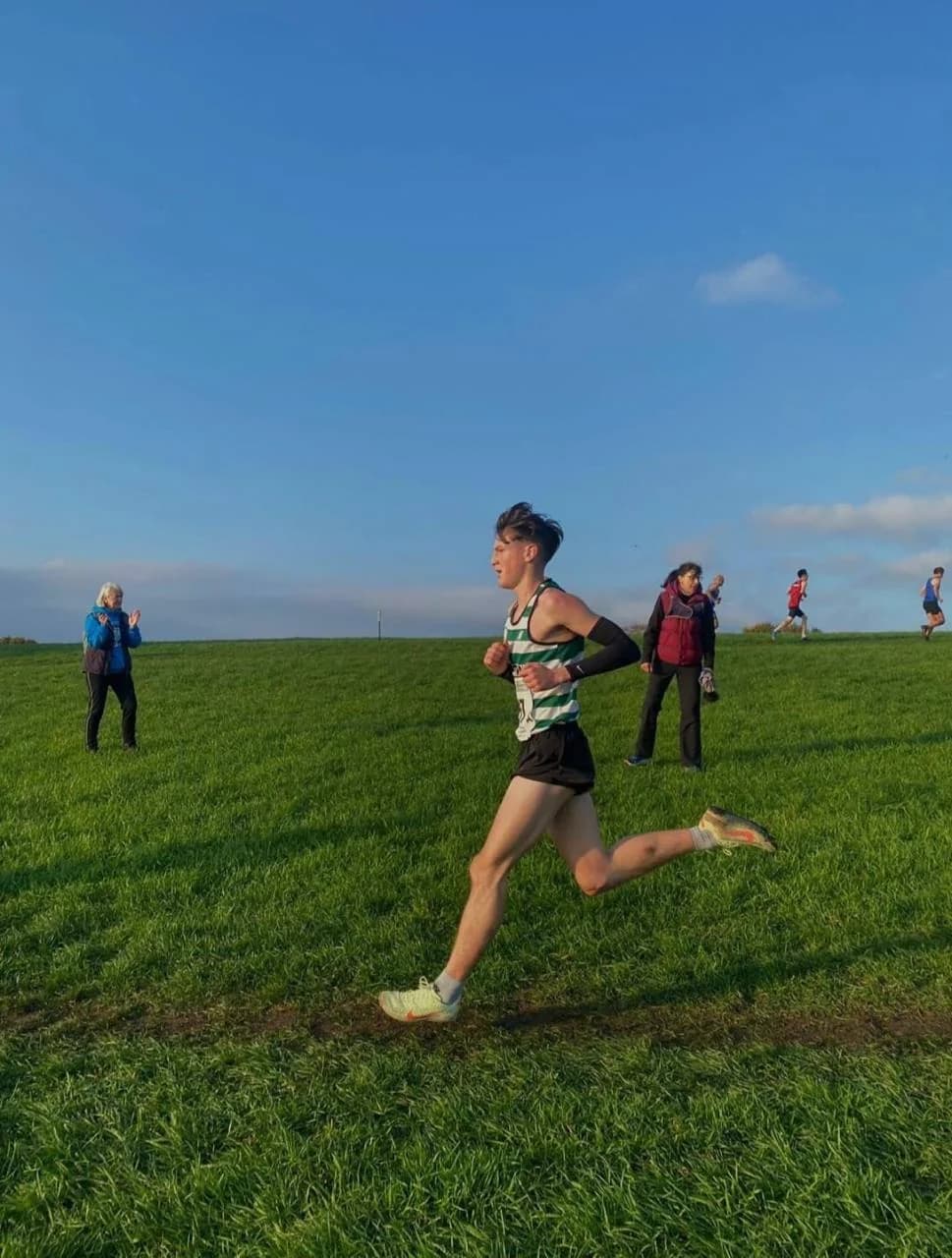 Michael Banks racing cross country in Tipton colours