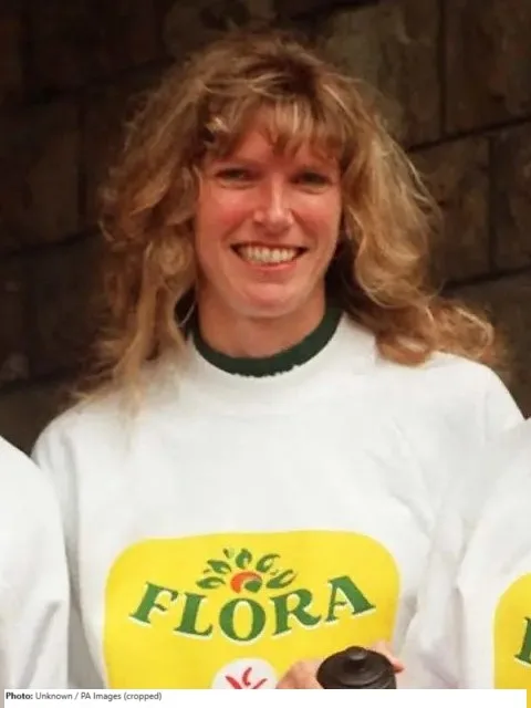 Marian Sutton after a marathon performance